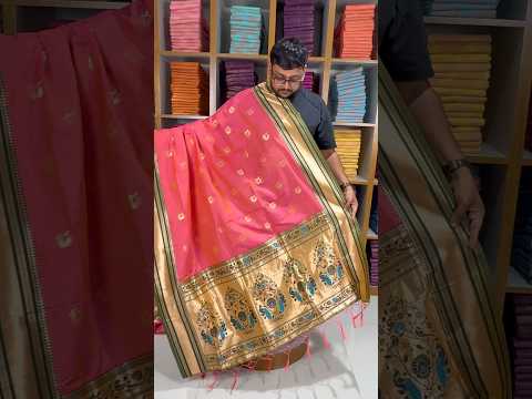 Traditional Paithani Kadiyal Border Saree