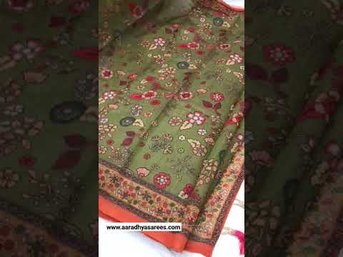 Kalamkari Printed Pure Malai Cotton Saree