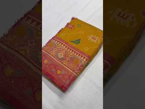 Patola Leheriya Peacock Ikkat Saree
