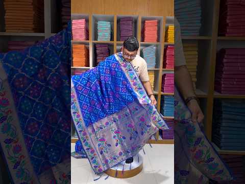 Pure Soft Silk Bandhani Patola Fusion Paithani Saree
