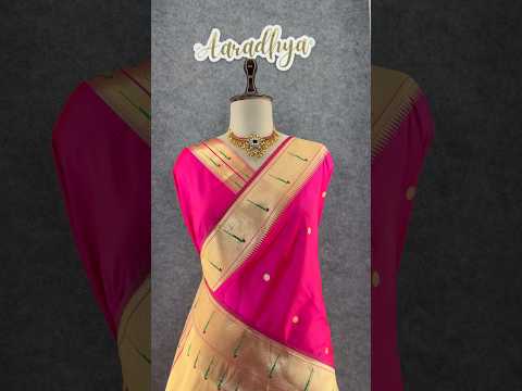 Kanchivaram Paithani Silk Big Parrot Zari Border Saree