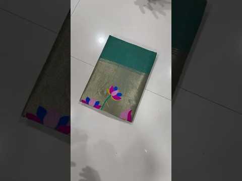 Soft Muga Cotton Swan Paithani Saree