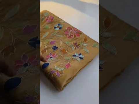 Floral Designer Embroidered Saree