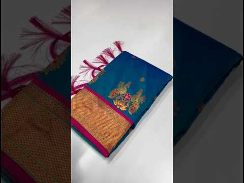 Soft Silk Paithani Traditional Pallu & Peacock Border Saree