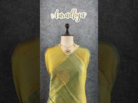 Royal Tissue Silk Zari Weaving & Mango Border Saree