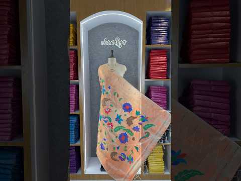 Dupatta - Pure Zari Floral Multicolor Weaving Paithani Dupatta