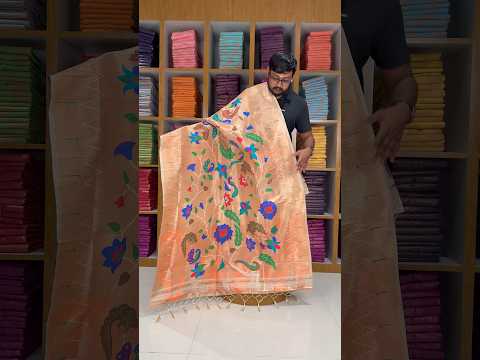 Dupatta - Pure Zari Floral Multicolor Weaving Paithani Dupatta