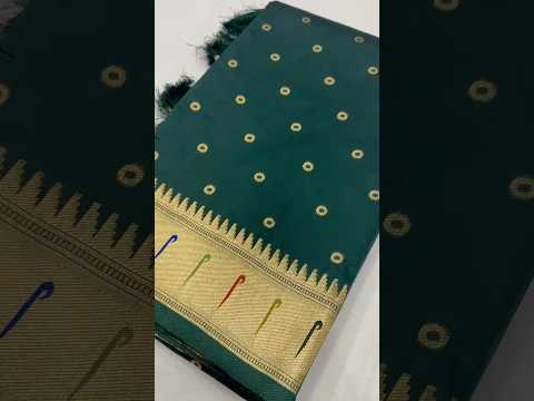 Soft Silk Bindi Muniya Border Paithani Saree