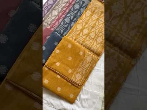 Soft Jamdani Muga Cotton Saree