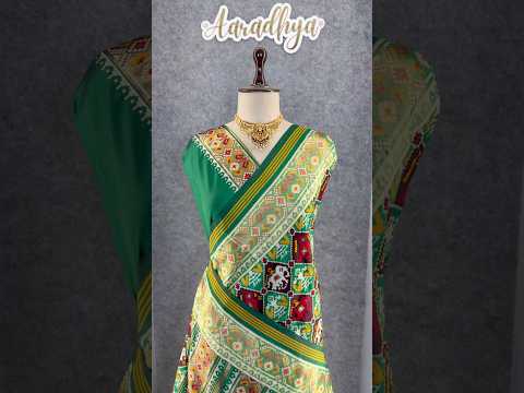 Premium Patola Weaving Elephant Design Saree
