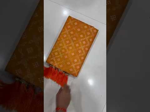 Dola Silk Flower Border Bandhej Paithani Saree