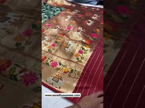 Lucknowi Paithani and Patola Fusion Saree