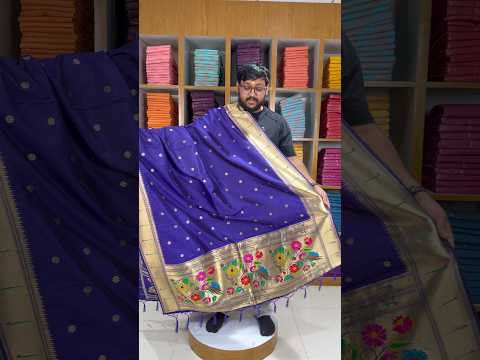 Pure Paithani Silk Weaving Zari Paithani Duppata