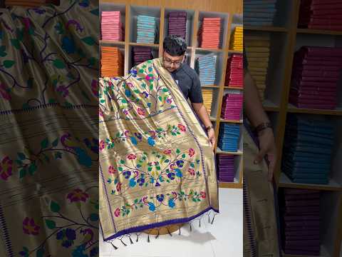 Pure Silk Kanchipuram Full Weaving Wedding Special Paithani Saree