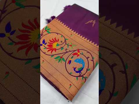 Harmony Paithani Soft Silk Meenakari Peacock Pallu Saree