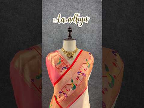 Banarsai Peacock & Parrot Weaving Paithani Saree