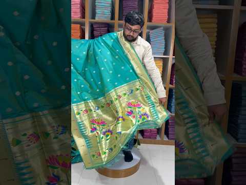 Floral Meena Zari Pallu Paithani Silk Saree