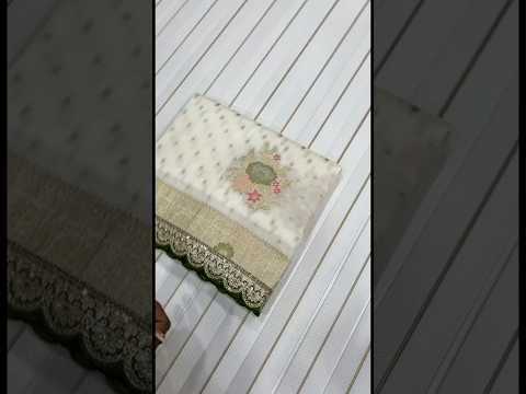 Dolla Silk Embroidery Work Lace Banarasi Saree