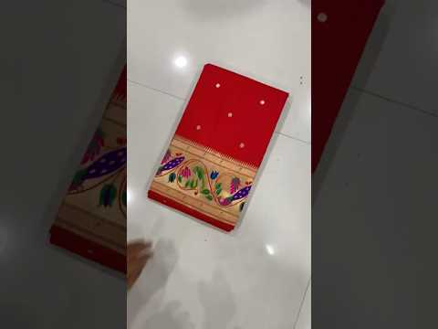 Pure Kanchipuram Paithani Silk Peacock Design Saree