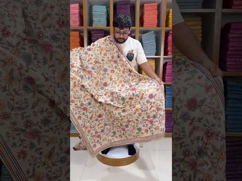 Original Tussar Cotton Embroidery Designer Saree