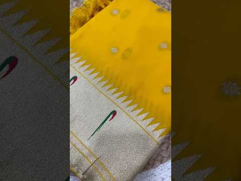 Soft Paithani Silk Meenakari Peacock Pallu Saree