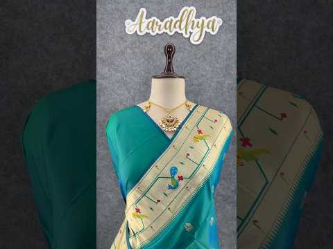 Pure Kanchipuram Paithani Silk Parrot Design Saree