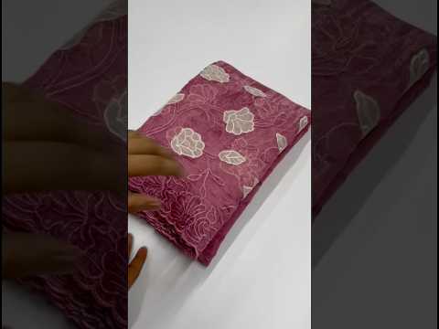 Designer Pure Chanda Kora Silk Embroidered Saree