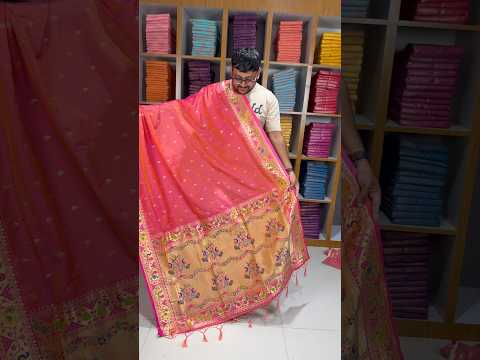 Rajwadi Mor Paithani Zari Butti Saree