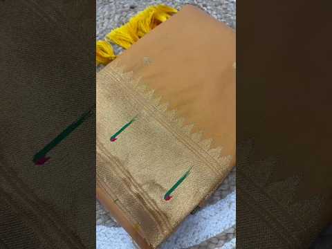 Soft Paithani Silk Meenakari Peacock & Munia Border Saree