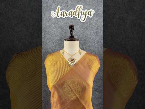 Royal Tissue Silk Zari Weaving & Mango Border Saree