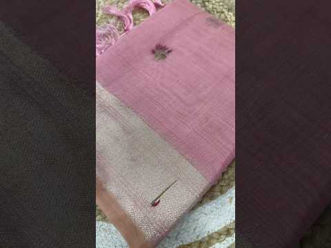 Pure Muga Cotton Lotus Paithani Saree