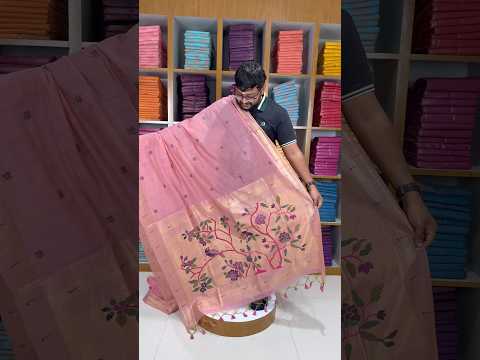 Soft Muga Cotton Paithani Saree