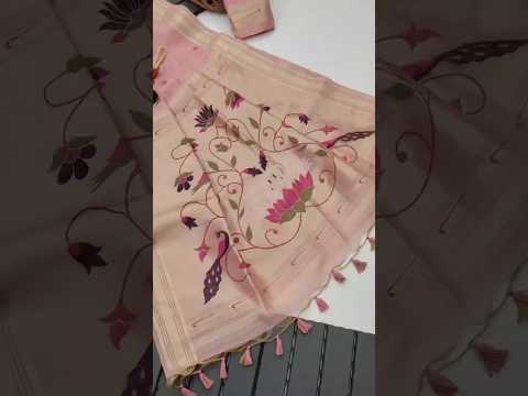 Soft Muga Cotton Classic Paithani Saree