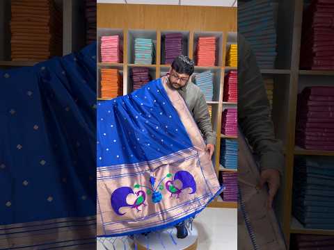 Soft Paithani Silk Peacock Zari Pallu Dupatta | Festive & Wedding Wear