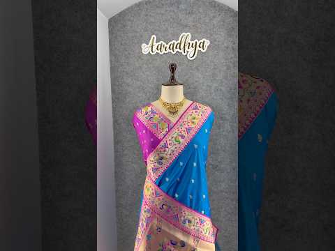 Rajwadi Mor Paithani Zari Butti Saree