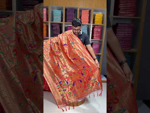 All Over Jaal Weaving Brocket Paithani Soft Silk Saree