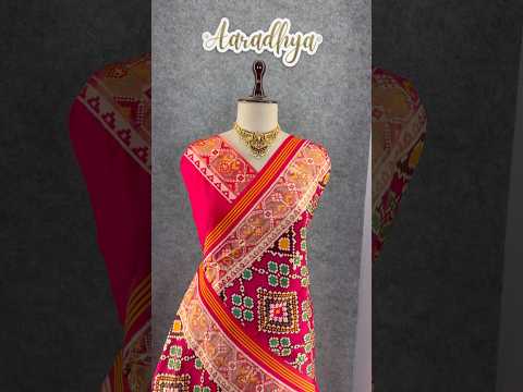 Premium Patola Weaving Phool Jaal Design Saree