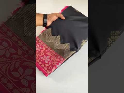 Dual Tone Designer Banarasi Soft Silk Saree