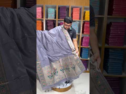 Soft Tussar Silk Pastel Paithani Saree