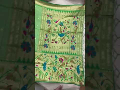 Soft Kanchipuram Tissue Peacock Paithani Silk Saree