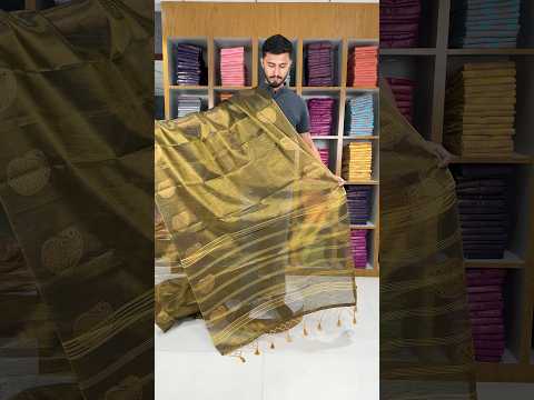 Royal Tissue Silk Zari Weaving & Mango Border Saree