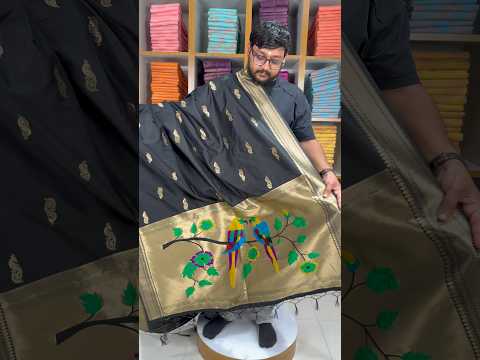 Pure Paithani Multicolor Parrot Weaving Motif Pallu Dupatta