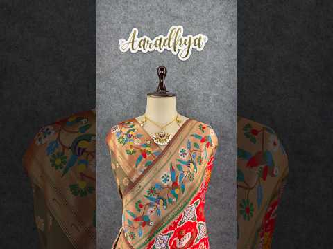 Designer Paithani Patola Sparrow Saree in Banarasi Soft Silk