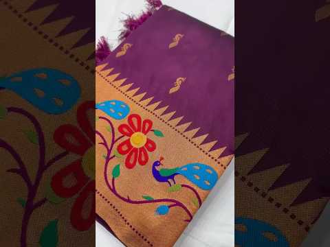 Soft Silk Peacock Design Paithani Saree
