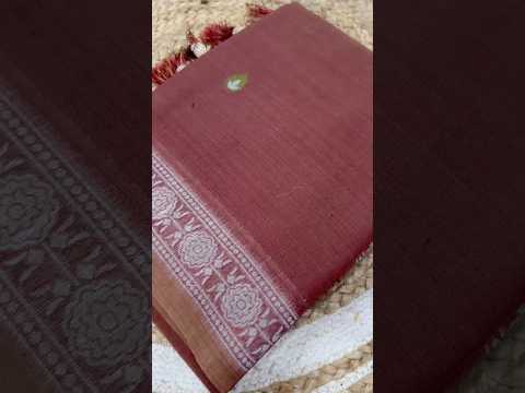 Soft Pure Muga Cotton Azrakh Style Pallu Saree