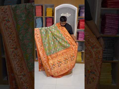 Designer Paithani Patola Sparrow Saree in Banarasi Soft Silk