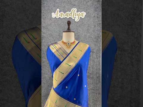 Kanchivaram Paithani Silk Big Parrot Zari Border Saree