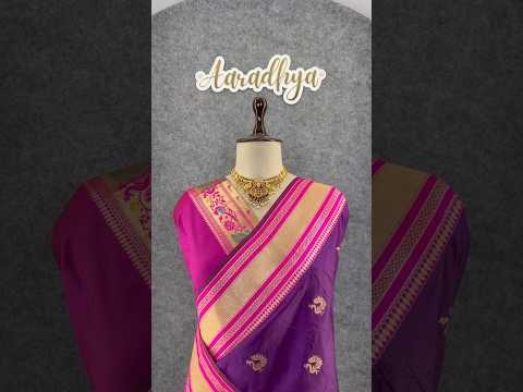 Traditional Paithani Kadiyal Border Saree