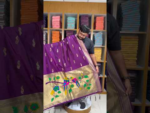 Pure Paithani Multicolor Parrot Weaving Motif Pallu Dupatta