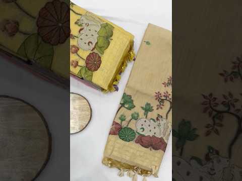 Soft Muga Cotton Pichwai Pallu Saree